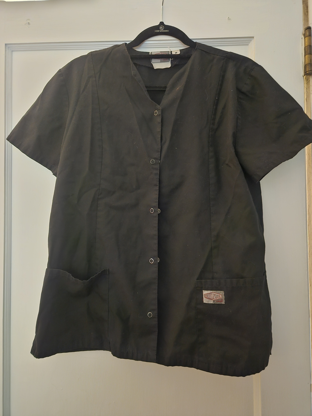 Scrub Zone Button Up Top